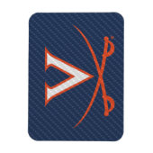 バージニアカヴァリエカーボンファイバー マグネット (縦)