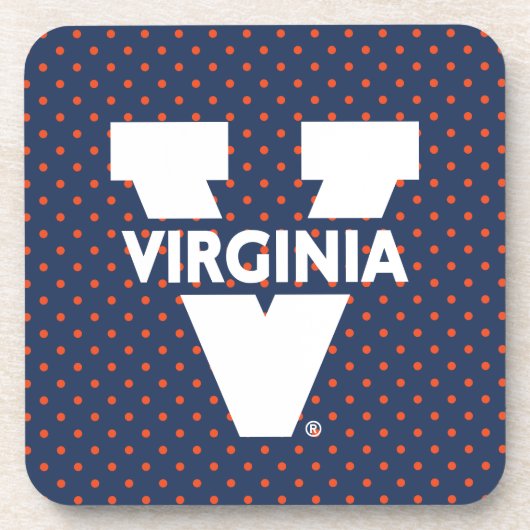 バージニアカヴァリエ水玉模様 コースター (正面)