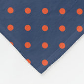 バージニアカヴァリエ水玉模様 フリースブランケット (角)