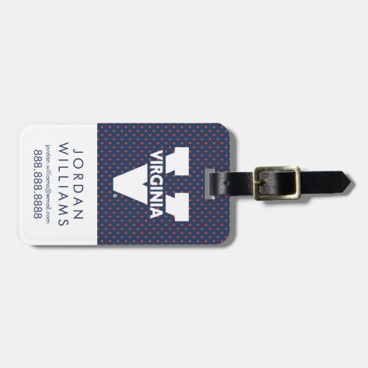 バージニアカヴァリエ水玉模様 ラゲッジタグ (正面横)