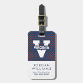 バージニアカヴァリエ水玉模様 ラゲッジタグ (正面縦)