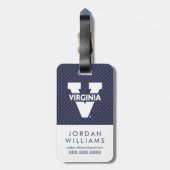 バージニアカヴァリエ水玉模様 ラゲッジタグ (裏面縦)