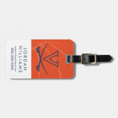 バージニアキャバリエズバスケットボール ラゲッジタグ (正面横)