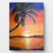 バージニアグリーンストー絵画ンの フォトプラーク (正面)