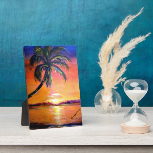 バージニアグリーンストー絵画ンの フォトプラーク (側面)