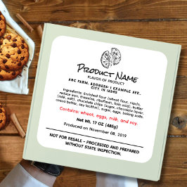 バージニアコテージ食品ラベル スクエアシール