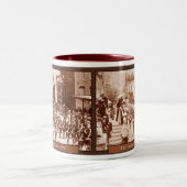 バージニアシティパレードヴィンテージコーヒーマグ ツートーンマグカップ (中央)