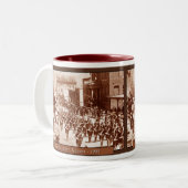 バージニアシティパレード ヴィンテージ コーヒーマグ ツートーンマグカップ (正面左)