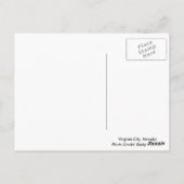 バージニアシティ，ネバダ葉書 ポストカード (裏面)