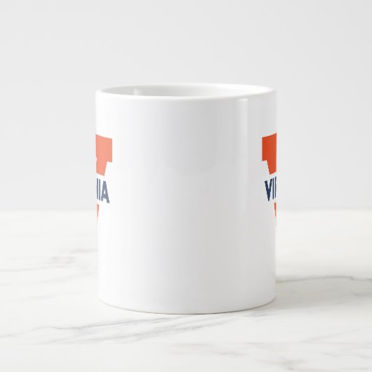 バージニアスプリットV ジャンボコーヒーマグカップ (正面)