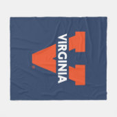 バージニアスプリットV フリースブランケット (正面(横))
