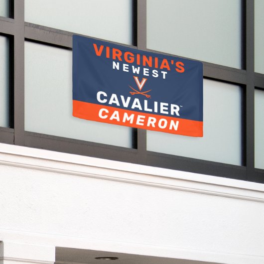 バージニアズ最新カバリエ 横断幕 (ビルの外側)