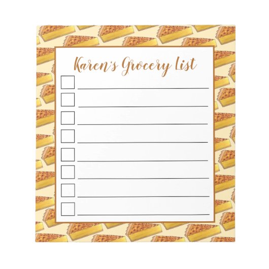 バージニアチェスパイ米国南部の料理デザート ノートパッド (正面)