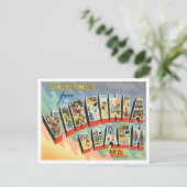 バージニアビーチからの挨拶 ポストカード (スタンド正面)