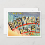 バージニアビーチからの挨拶 ポストカード (正面/裏面)