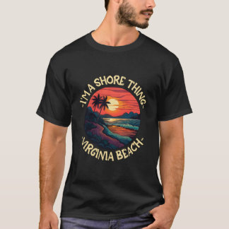 バージニアビーチの浜辺の言葉 Tシャツ
