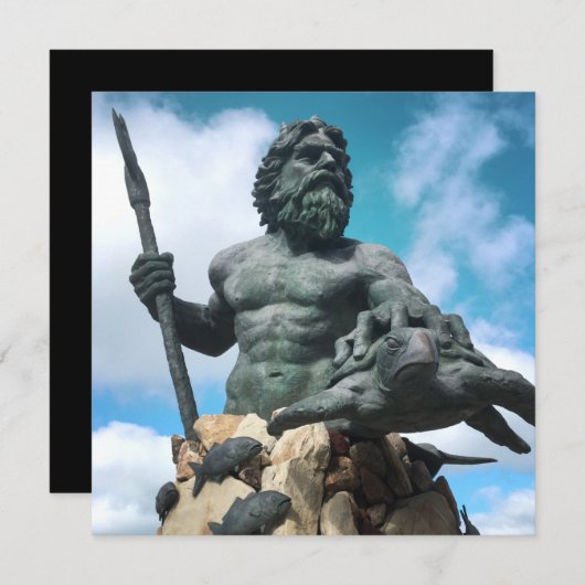 バージニアビーチの王ネプチューン 招待状 (正面/裏面)