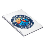 バージニアビーチバージニアVAヴィンテージ波航海の ノートブック (右側)