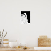 バージニアビーチモダンミニマル抽象芸術シンプルの地図 ポスター (キッチン)