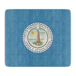 バージニアビーチ州旗（バージニア州，米国） カッティングボード