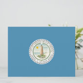 バージニアビーチ州旗（バージニア州，米国） カード (スタンド正面)