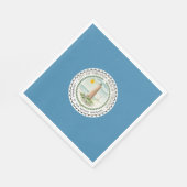 バージニアビーチ州旗（バージニア州，米国） スタンダードランチョンナプキン (角)