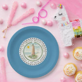 バージニアビーチ州旗（バージニア州，米国） ペーパープレート (パーティー)