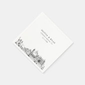 バージニアビーチ結婚式紙カクテルナプキン スタンダードカクテルナプキン (角)