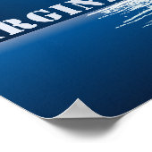 バージニアビーチ軍隊ジェットウィズフルムーン ポスター (角)