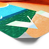 バージニアビーチ、ブロンドのサングラスの女性、ヴィンテージ ポスター (角)