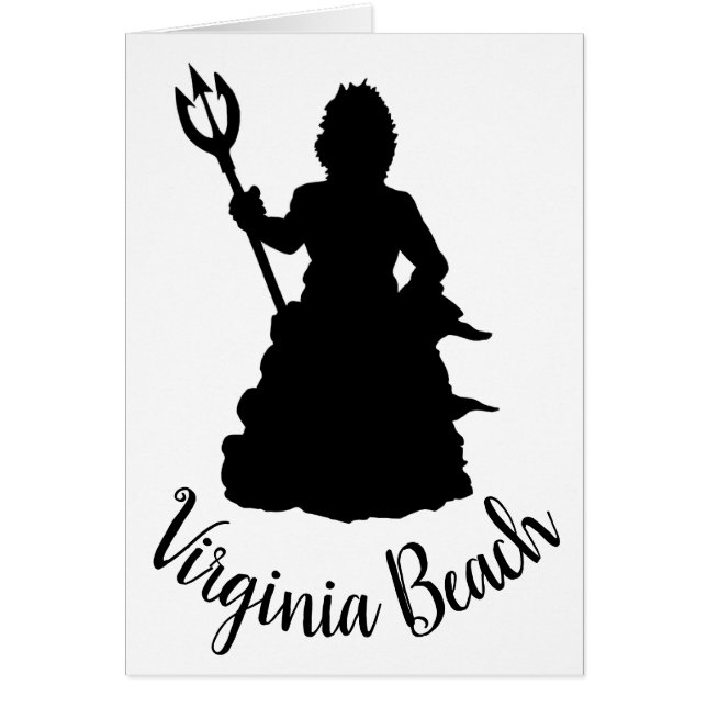 バージニアビーチ、VAネプチューン像シルエット (正面)