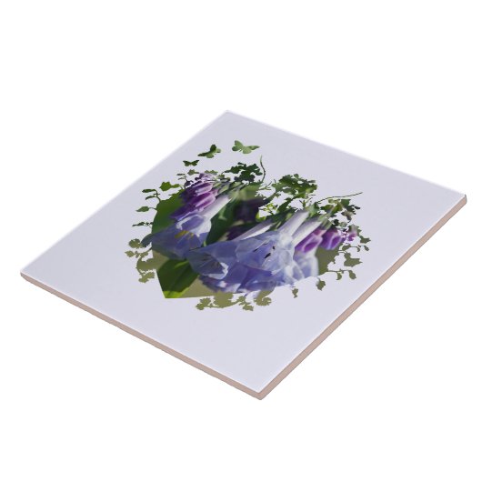 バージニアブルーベルズワイルドフラワー タイル (側面)