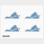 バージニアホームウッドグレイン 長方形シール (シート)