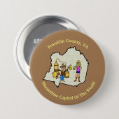 バージニアモーンシャインボタン、フランクリン郡 缶バッジ (正面&裏面)
