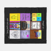 バージニアライトパーソナライズされたズ読ブランケット フリースブランケット (正面(横))