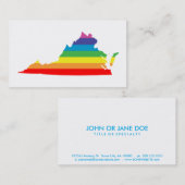 バージニアレインボー 名刺 (正面/裏面)