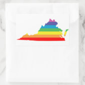 バージニアレインボー 長方形シール (バッグ)