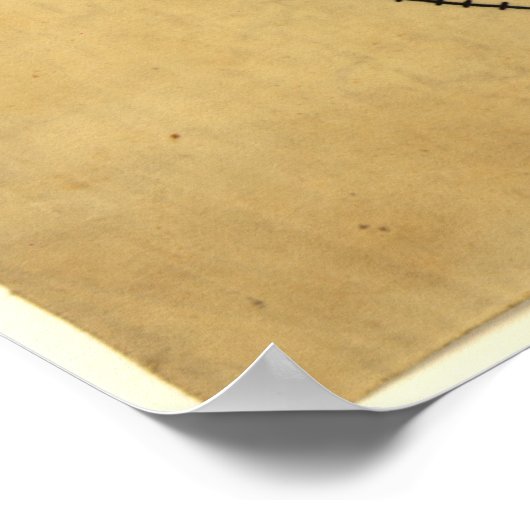 バージニアロードス南北戦争地図 ポスター (角)