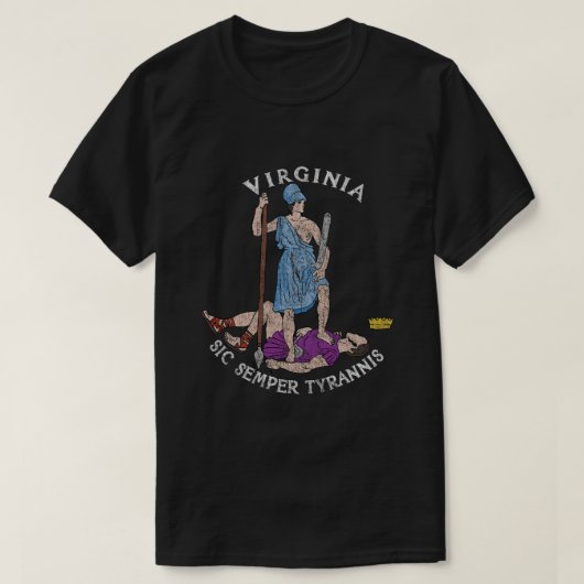 バージニアヴィンテージシックセンパー・ティラニス Tシャツ (デザイン正面)