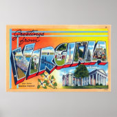 バージニアヴィンテージ旅行からの挨拶 ポスター (正面)