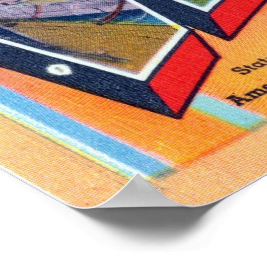 バージニアヴィンテージ旅行からの挨拶 ポスター (角)