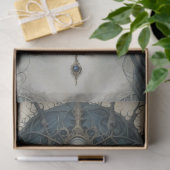 バージニア不気味な女性スカルデクページ紙 薄葉紙 (ギフト)