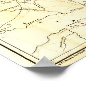 バージニア南北戦争戦闘地図 1862 ポスター (角)