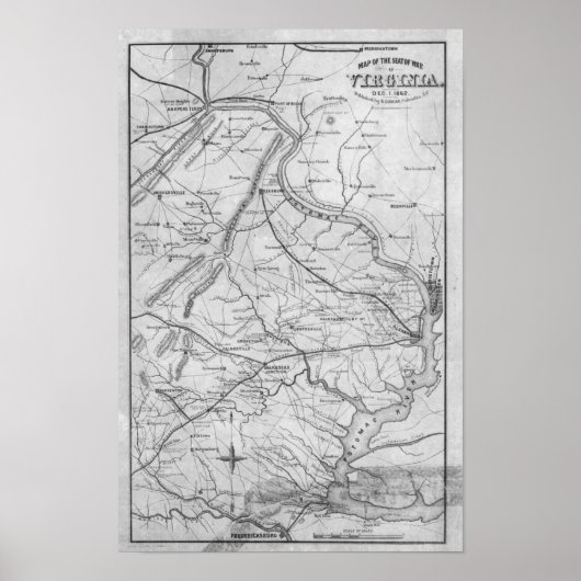 バージニア南北戦争 ポスター (正面)