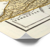 バージニア地図 ポスター (角)