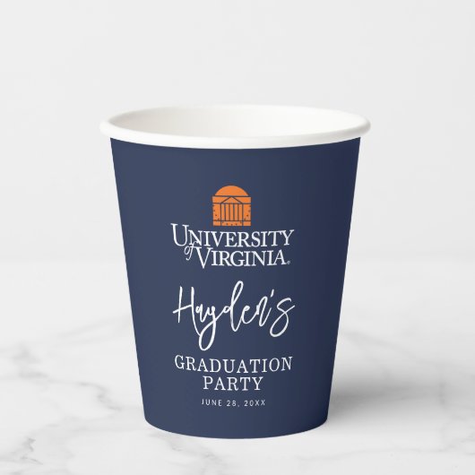 バージニア大学卒業 紙コップ (正面)