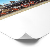 バージニア州とトラッキー鉄道エンジンエンパイアプリント ポスター (角)