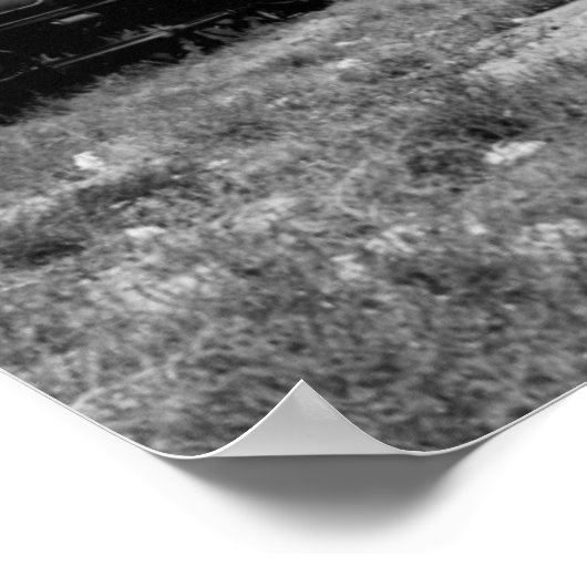 バージニア州とトラックの鉄道のビュー ポスター (角)