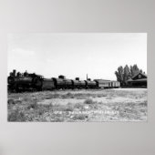 バージニア州とトラックの鉄道のビュー ポスター (正面)