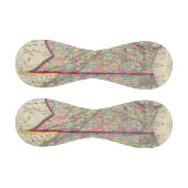 バージニア州とノースカロライナの郡の地図 野球ボール (パネル)